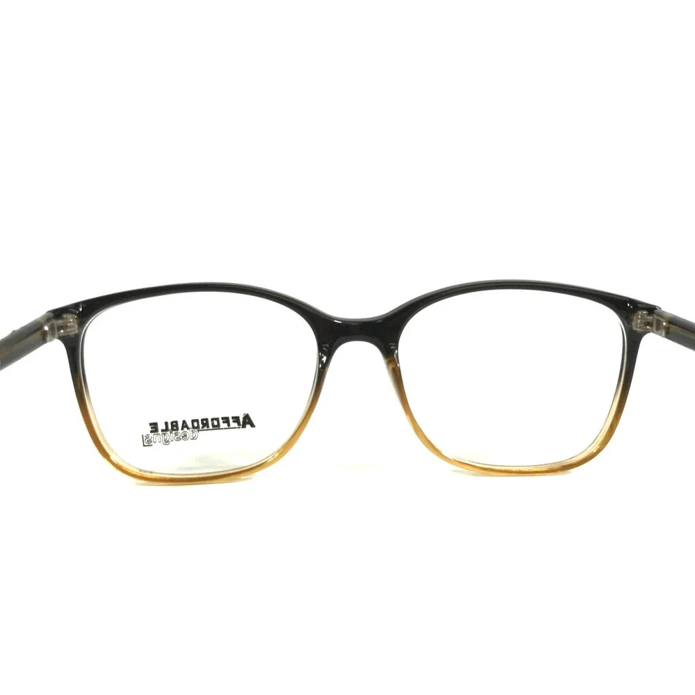 Affordable Designs Eyeglasses Frames FAY BROWN Square Full Rim 52-18-140